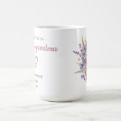 Gepromoveerd tot Geweldige oma gepersonaliseerd Koffiemok (Center)
