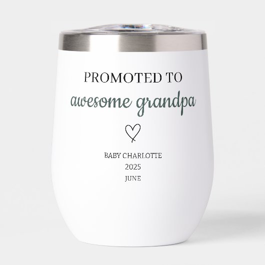 Gepromoveerd tot Geweldige Opa Gepersonaliseerd (Voorkant)