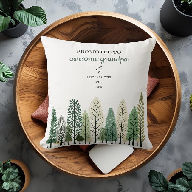 Gepromoveerd tot Geweldige Opa Gepersonaliseerd Kussen (Creator heeft geüpload)