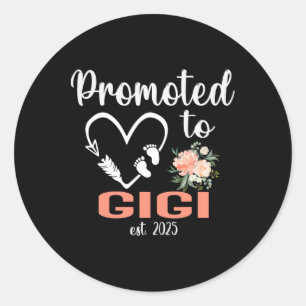 Gepromoveerd tot Gigi EST 2025 Moederdag New Gigi Ronde Sticker