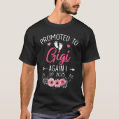 Gepromoveerd tot Gigi opnieuw EST 2025 Moederdag S T-shirt (Voorkant)