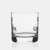 Gepromoveerd tot Grandpa Custom Baby Announcement Whisky Glas (Links)