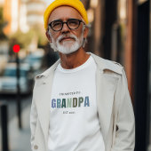 Gepromoveerd tot Grandpa EST 2025 | Nieuwe grootva T-shirt