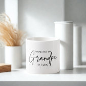 Gepromoveerd tot Grandpa EST 2025 | Opa voor het e Espresso Kop