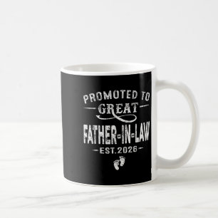 Gepromoveerd tot Great Father-in-Law 2026 Zwangers Koffiemok