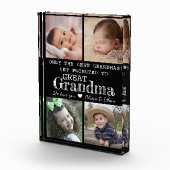 Gepromoveerd tot Great Grandma 4 Afbeelding Collag Fotoblokken (Rechts)