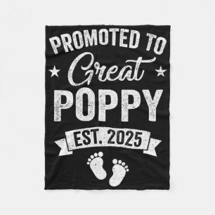 Gepromoveerd tot Great Poppy EST 2025 Zwangerschap Fleece Deken