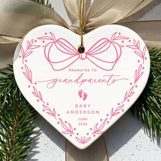Gepromoveerd tot Grootouders Kerst Ornament