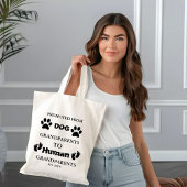 Gepromoveerd tot grootouders zwangerschapsaankondi tote bag