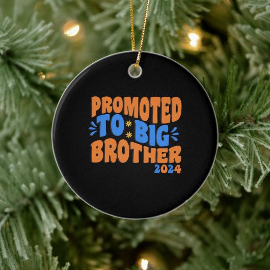 Gepromoveerd tot grote broer 2024, Big Brother Keramisch Ornament (Boom)