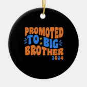 Gepromoveerd tot grote broer 2024, Big Brother Keramisch Ornament (Voorkant)