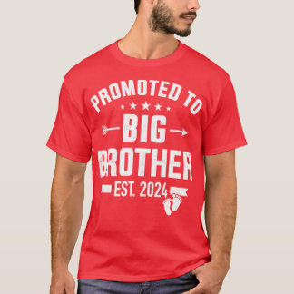 Gepromoveerd tot grote broer est 2024 voor zwanger t-shirt
