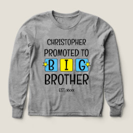 Gepromoveerd tot grote broer naam beste jaar blauw