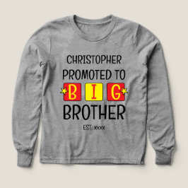 Gepromoveerd tot grote broer naam beste jaar rood 