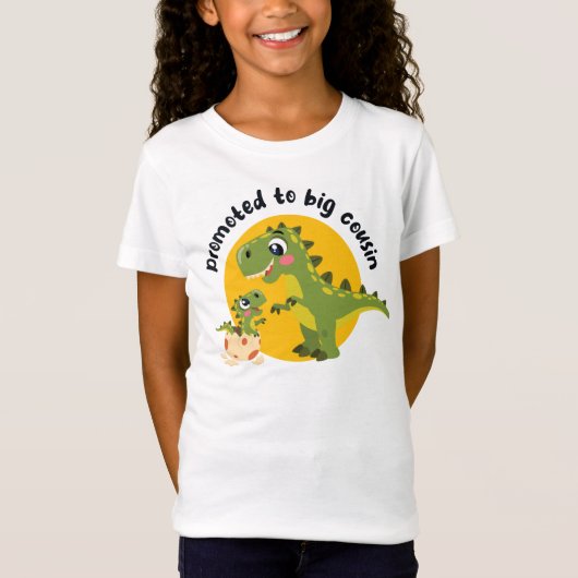 Gepromoveerd tot grote neef - kind dinosaurus (lic t-shirt (Voorkant)