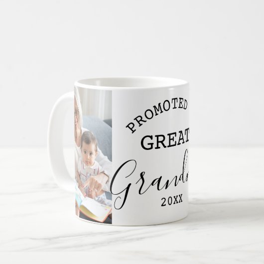 Gepromoveerd tot Grote Oma 2 Fotocollage Koffiemok (Voorkant links)