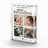 Gepromoveerd tot Grote Oma 4 Afbeelding Collage Wi Fotoblokken (Rechts)