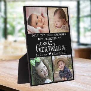 Gepromoveerd tot Grote Oma 4 Foto Zwart 8 x 10 Fotoplaat
