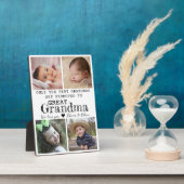 Gepromoveerd tot Grote Oma 4 Fotocollage Gift Fotoplaat (Zijkant)