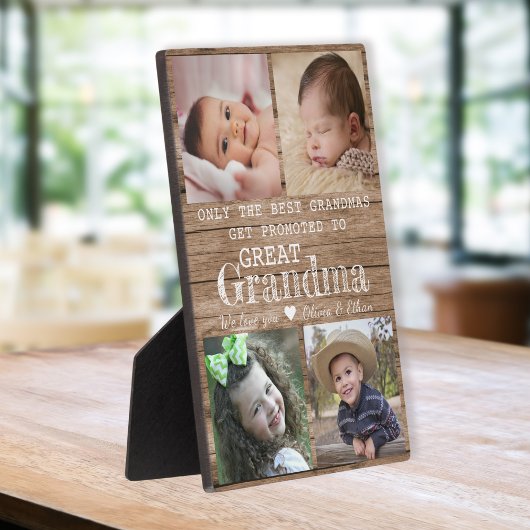 Gepromoveerd tot Grote Oma 4 Fotocollage Hout Fotoplaat