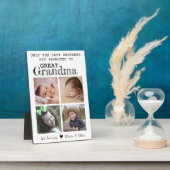 Gepromoveerd tot Grote Oma 4 Fotocollage Wit Fotoplaat (Zijkant)