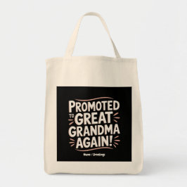 Gepromoveerd tot Grote Oma Weer Leuk Zwangerschaps Tote Bag