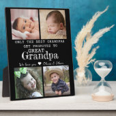 Gepromoveerd tot Grote Opa 4 Fotocollage Fotoplaat (Zijkant)