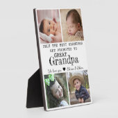 Gepromoveerd tot Grote Opa 4 Fotocollage Fotoplaat (Zijkant)
