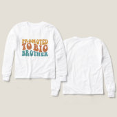 Gepromoveerd tot grote zus, grote broer shirt, 202 (Voorkant /achterkant)