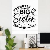 Gepromoveerd tot grote zus, grote broer shirt, 202 poster (Thuiskantoor)