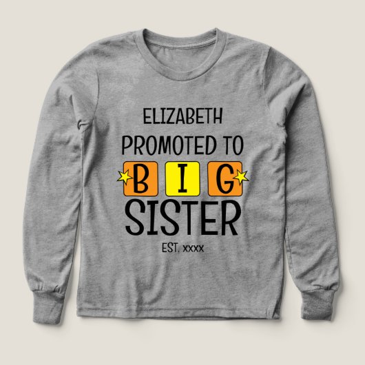 Gepromoveerd tot grote zus naam est jaar sinaasapp (Voorkant)