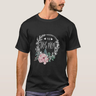 Gepromoveerd tot HOND MAM Bloem Moederdag Matching T-shirt