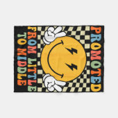 Gepromoveerd tot Middle Brother Sister Toddler Bab Fleece Deken (Voorkant (Horizontaal))