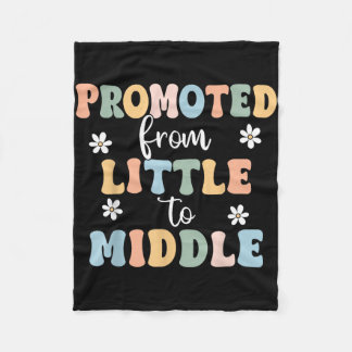 Gepromoveerd tot Middle Brother Sister Toddler Bab Fleece Deken
