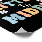 Gepromoveerd tot Middle Brother Sister Toddler Bab Poster (Hoek)