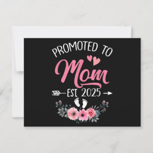 Gepromoveerd tot Mom Est 2025 Moederdag eerste kee Briefkaart
