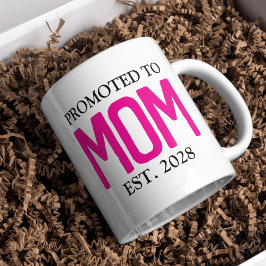 Gepromoveerd tot Mom Mok, gepersonaliseerd Baby sh Koffiemok