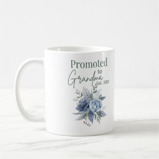 Gepromoveerd tot Oma 2025, Blauwe Bloemen mok