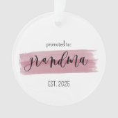 Gepromoveerd tot Oma Custom Ornament (voorkant)