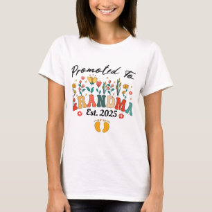 Gepromoveerd tot Oma Est. 2024 Grootouders T-shirt