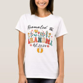 Gepromoveerd tot Oma Est. 2024 Grootouders T-shirt (Voorkant)