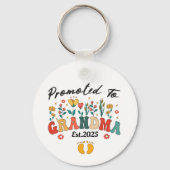 Gepromoveerd tot Oma Est. 2024 GrootoudersOrnament Sleutelhanger (Voorkant)