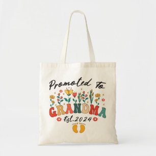 Gepromoveerd tot Oma Est. 2024 GrootoudersTote Bag Tote Bag