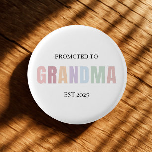 Gepromoveerd tot Oma EST 2025 Ronde Button 3,2 Cm