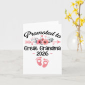 Gepromoveerd tot Oma Est 2026 Floral _1 Kaart (Gele Bloem)