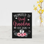 Gepromoveerd tot Oma Est 2026 Moederdag Kaart (Gele Bloem)