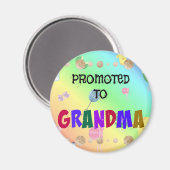 Gepromoveerd tot oma, feest, magneet (Voorkant / Achterkant)