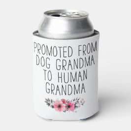 Gepromoveerd tot oma Grappige Bloemen Blikjeskoeler