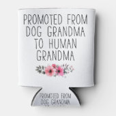 Gepromoveerd tot oma Grappige Bloemen Blikjeskoeler (Voorkant)