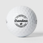 Gepromoveerd tot Oma Personalised Baby Golfballen (Voorkant)